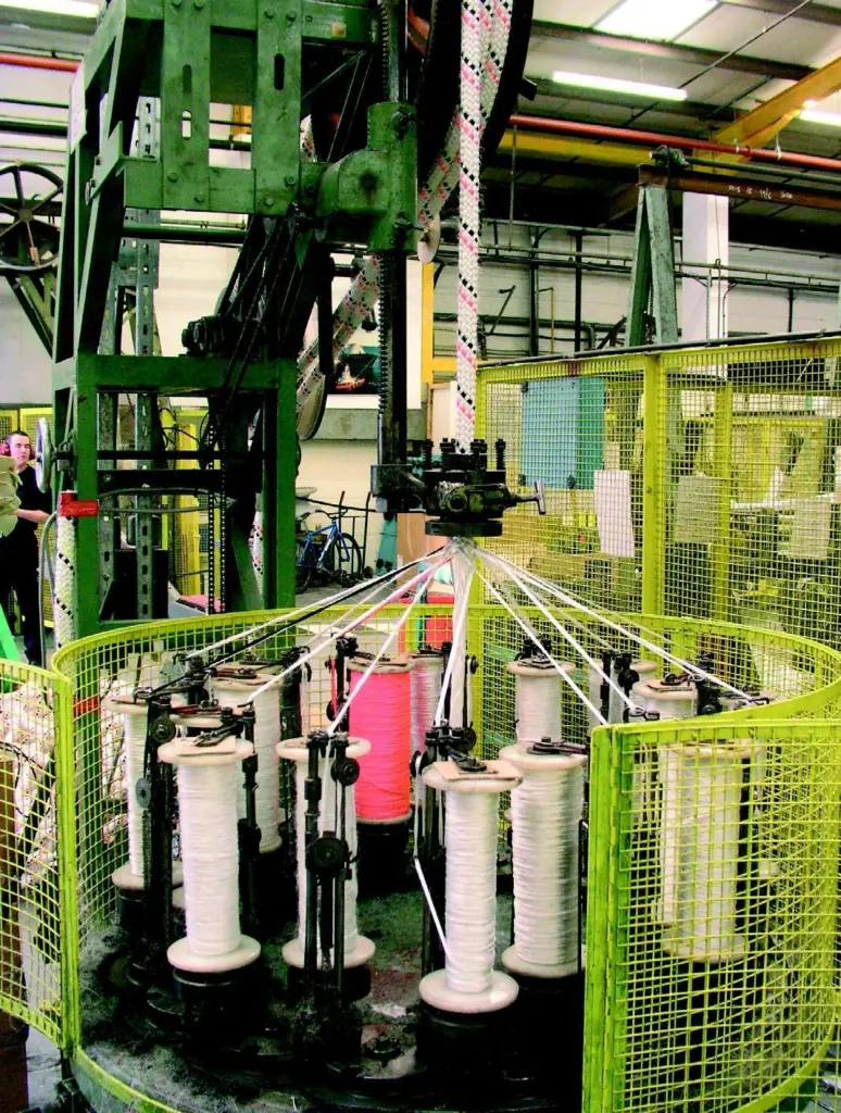 Fibre rope production underway at a Marlow Ropes factory. Photo by Jack Gaston.