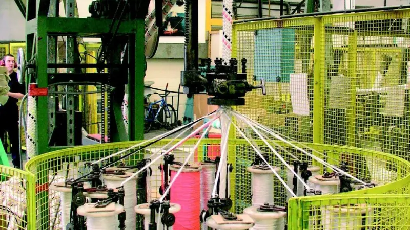 Fibre rope production underway at a Marlow Ropes factory. Photo by Jack Gaston.