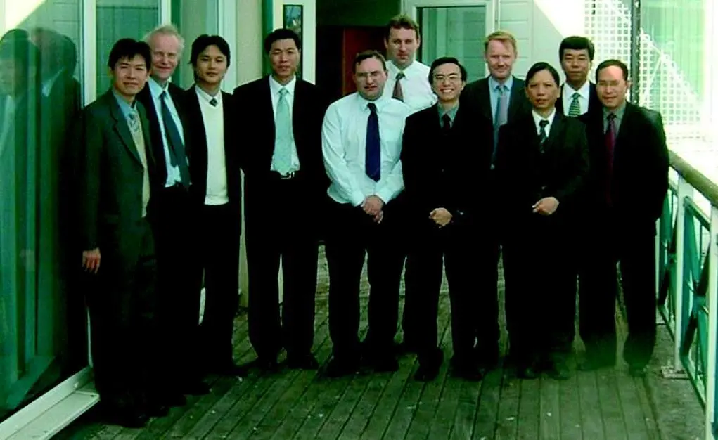 Members of the Chinese delegation with colleagues at ABP Mer.