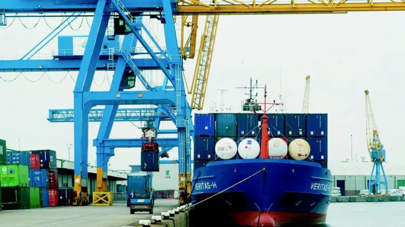 Container volumes at the Port of Hull rose by 10.2% in the first half of last year.