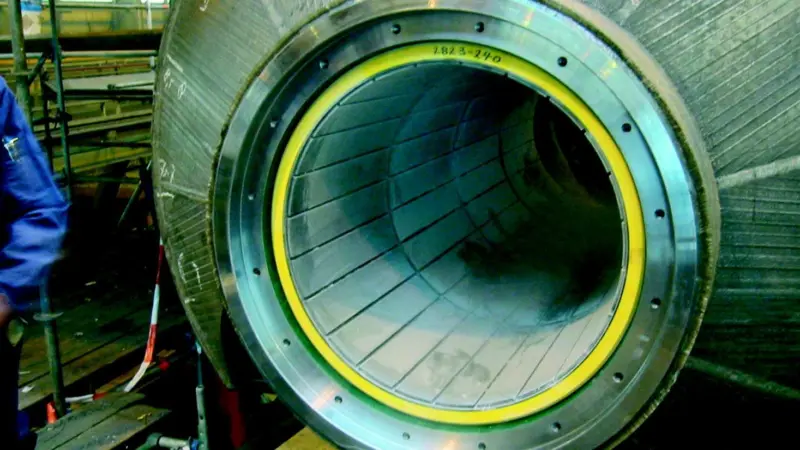 Water lubricated Composite bearings are installed in the new self propelled ocean going cutter suction dredger DArtagnan.
