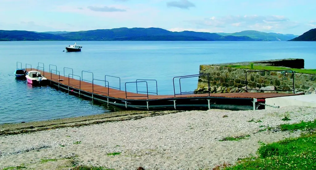 The low cost pontoon has boosted the revenue potential for the small community of Otter Ferry.