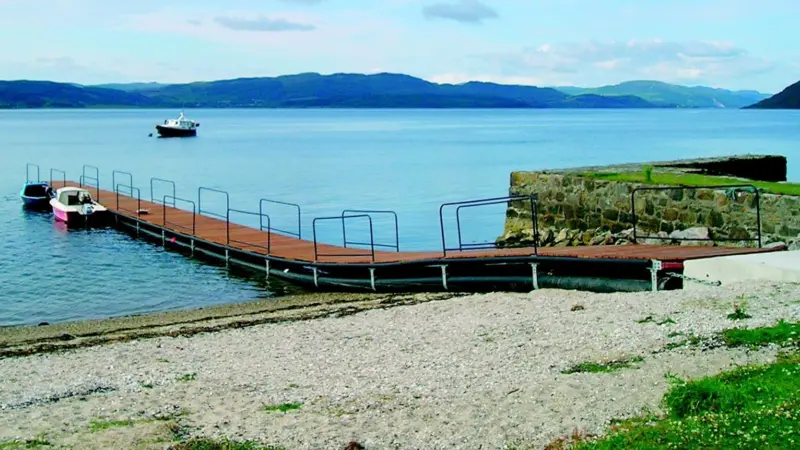 The low cost pontoon has boosted the revenue potential for the small community of Otter Ferry.