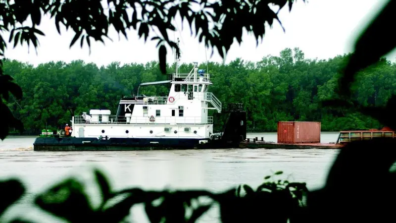 In 15 years, J P Knight moved 23 million tons of Bauxite in Guyana. Photo courtesy Roger Overall.