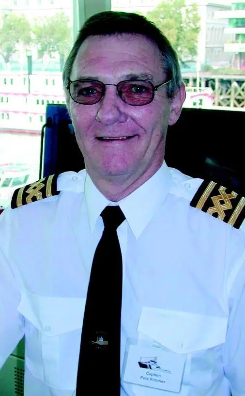 Captain Peter Rimmer has received his second award for exemplary rescue work.