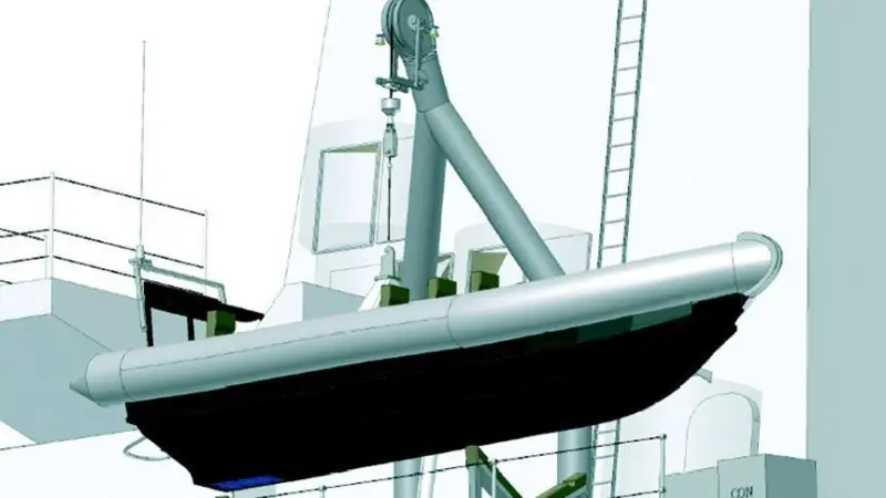 Houlder is supplying RIB handling davits for 13 Royal Navy Type 23 frigates.