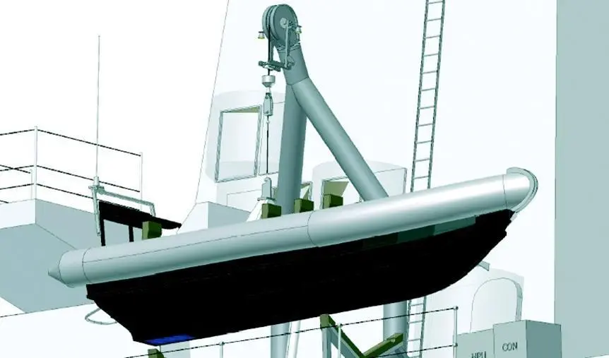 Houlder is supplying RIB handling davits for 13 Royal Navy Type 23 frigates.