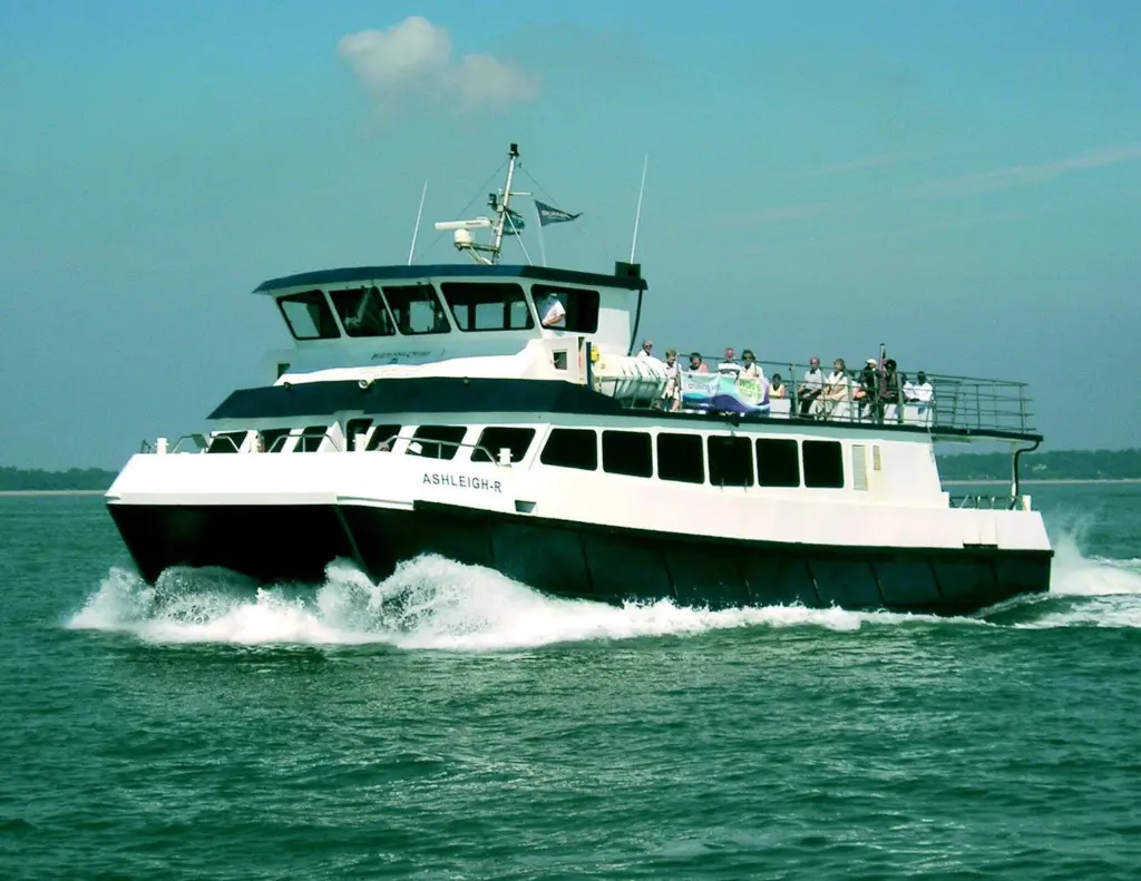 Ashleigh R will host trade association functions on the floating pontoon at Seawork 2006.