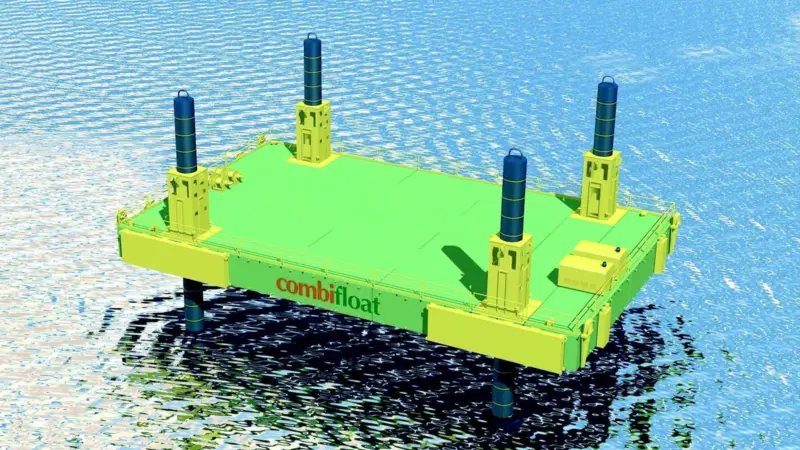 The new C7 self elevating platform will accommodate heavy duty marine construction equipment.
