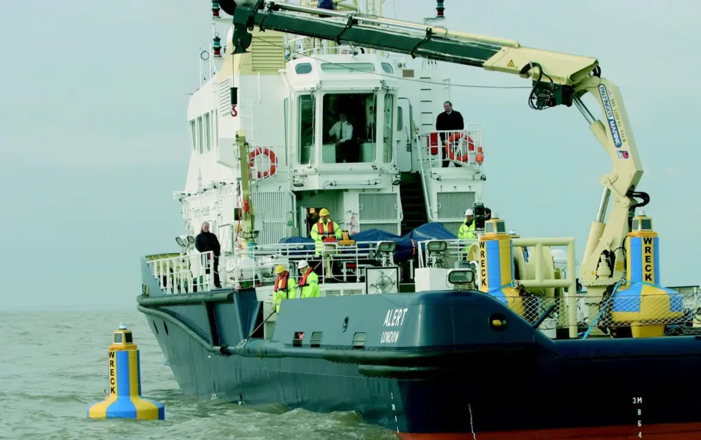 Wreck marking is one of many duties for the new Rapid Intervention Vessel Alert.
