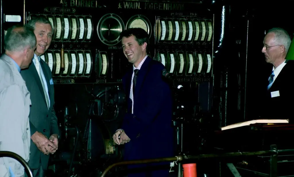 Crown Prince Frederik enjoys opening DieselHouse in Copenhagen last month.