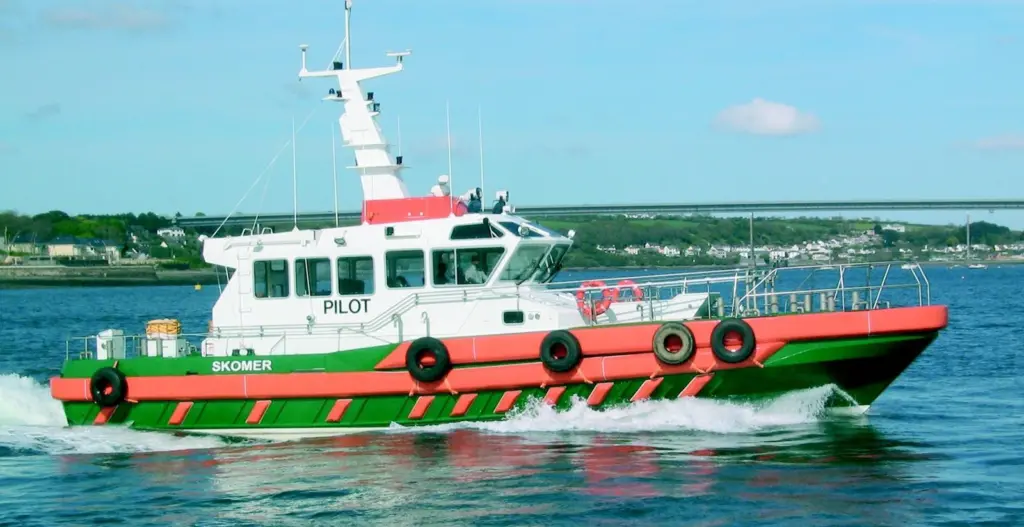 Skomers stern gear was designed and built by Seawork exhibitor BT Marine Propellers Ltd.