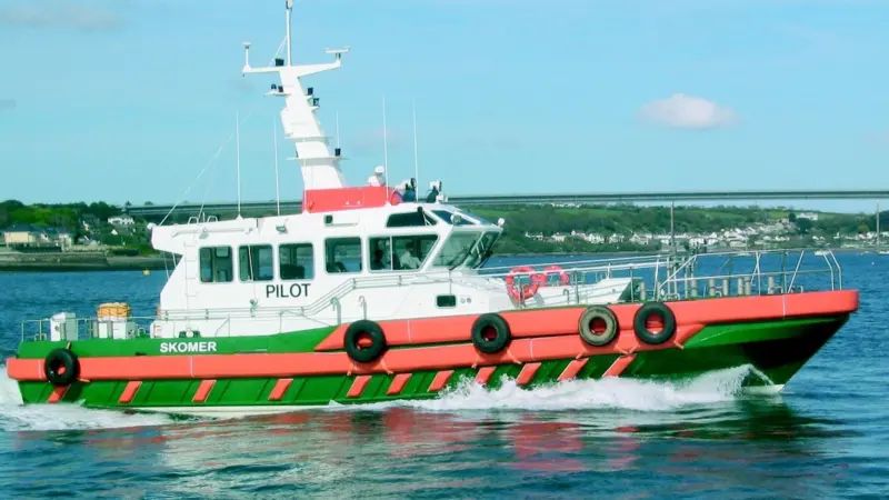 Skomers stern gear was designed and built by Seawork exhibitor BT Marine Propellers Ltd.