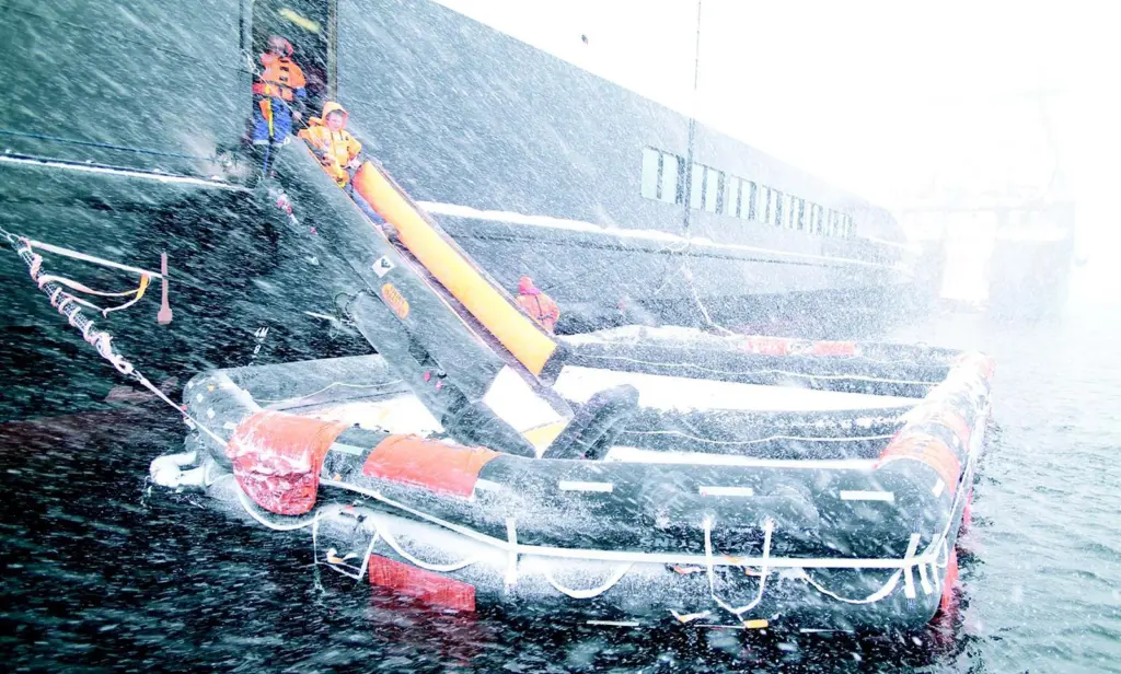 Trials dont get more authentic than the one for Vikings new evacuation liferaft system in Norway recently.