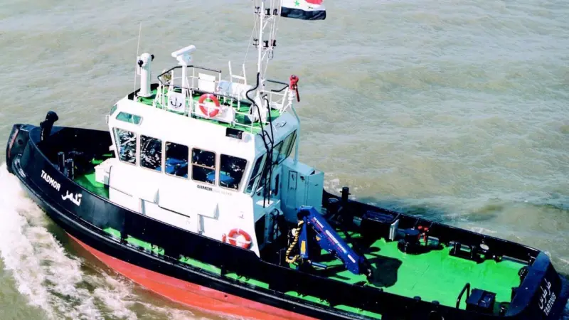 Tadmor, pictured, is a Damen Stan Tug 1906 similar to the new boat for Plantain UK Ltd which will visit Seawork 2006 on its delivery voyage.