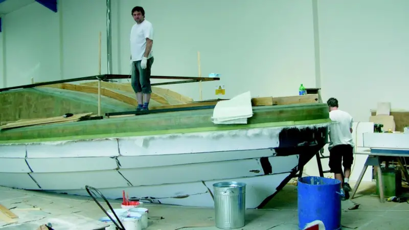 The hull for the new 15m Fast Patrol Craft takes shape in CMLs new purpose built facility.