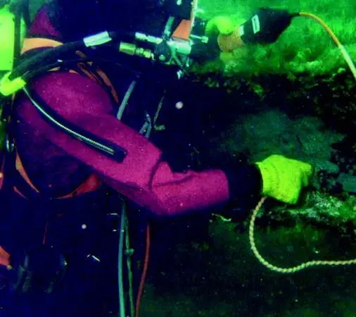 Inspection by engineer-divers could form part of any marine structure maintenance programme.