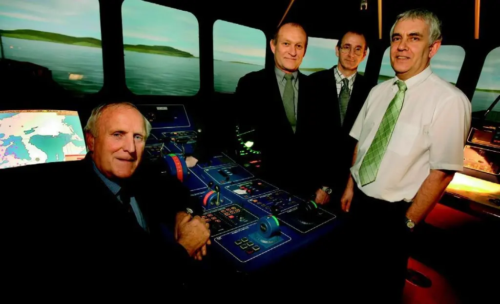 Pictured from left to right: Bob Sclater, Dave Thompson, Nigel Mills and Captain Chris Thompson from South Tyneside College.