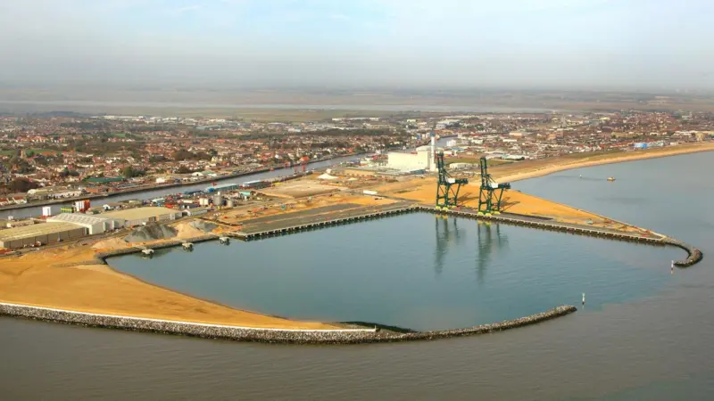 The new outer harbour at EastPort UK opened for business last month.