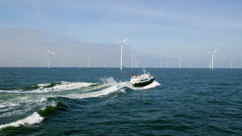 EWEC exhibitor Dong Energy is involved in a number of offshore wind farms such as Horns Rev. Photo courtesy of Dong Energy.