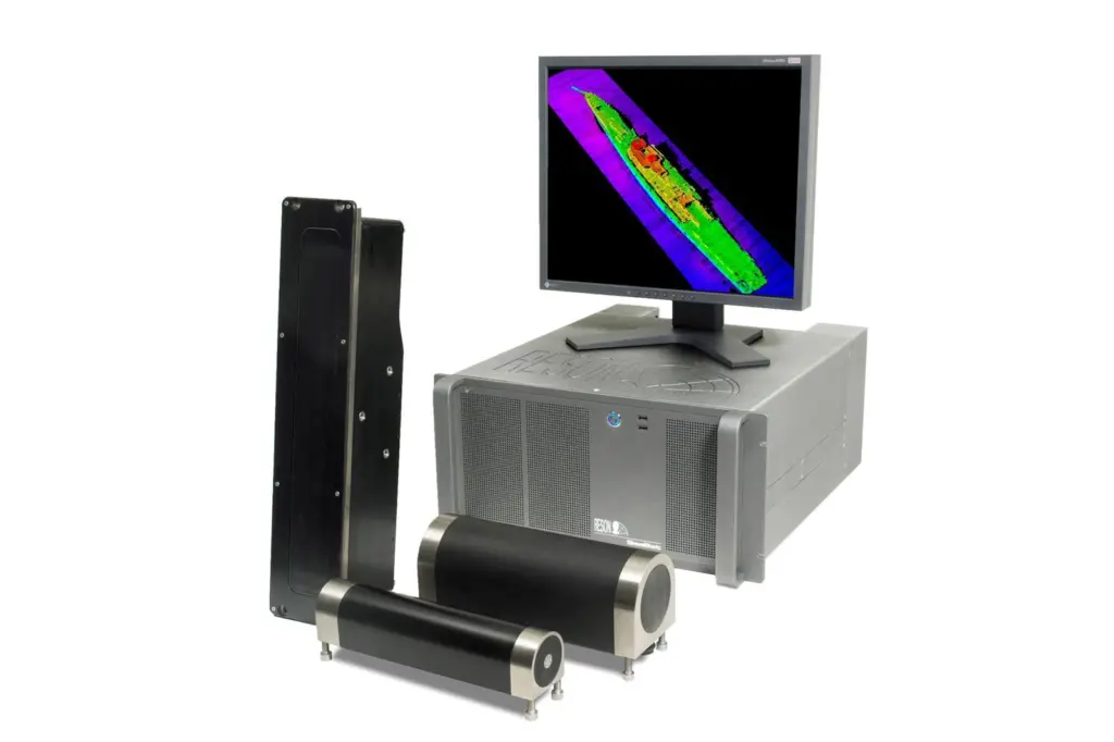Reson's newly developed  SeaBat 7125-SV multibeam sonar system, seven of which have been ordered by the US government's National Oceanic & Atmospheric Administration (NOAA) for year round coastal and international charting operations.