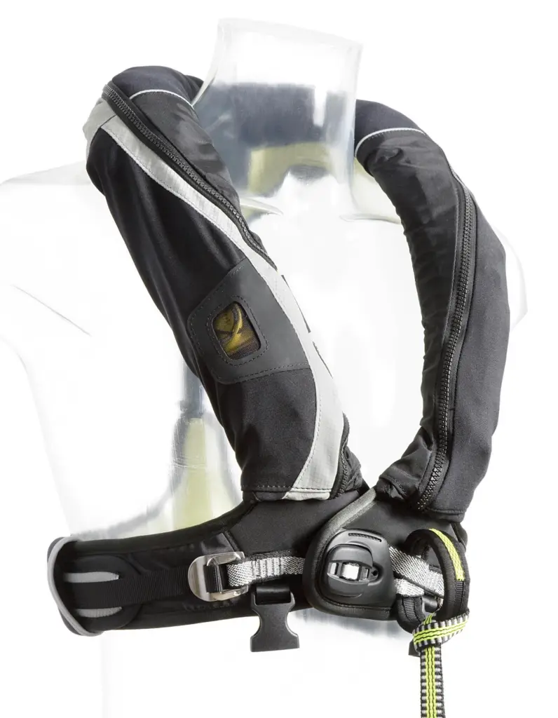 The Deckvest is contoured, and minimises any restriction of activity