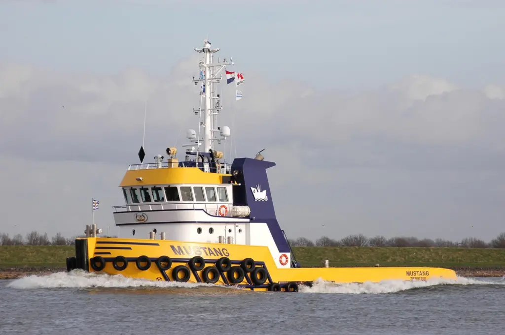 The 82 tons bollard pull Mustang has been sold to Cypriot owners. Photo: R&F vd Hoek.