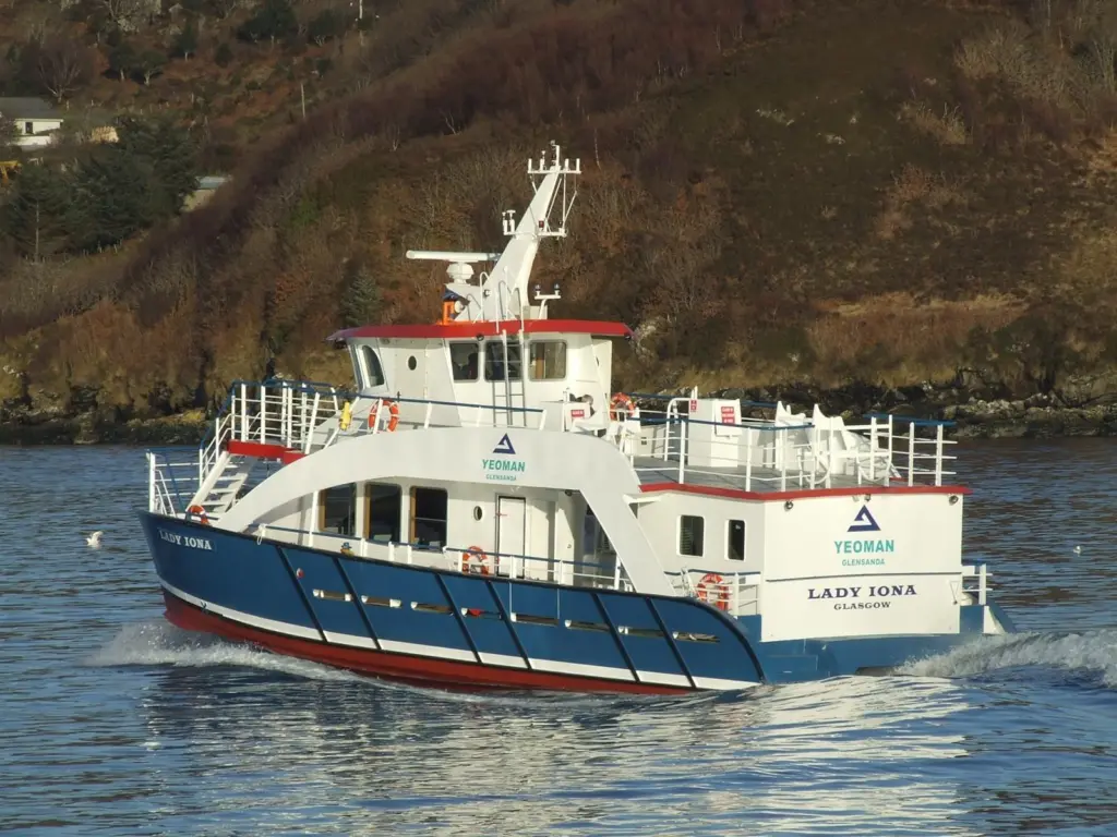 Following modifications carried out by Mooney Boats, ‘Lady Iona’ can now carry 86 passengers, with an operating speed of 20 knots.