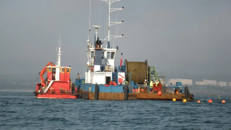 A remote island community of monks will have upgraded power thanks to the combined expertise of Swathe Services and Falmouth Divers.