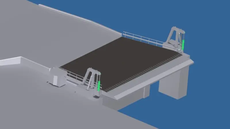 TTS Port equipment is to supply a new linkspan for the Bollhörnkai at Port of Kiel.