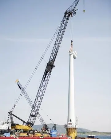 ‘Hywind’ is the world’s first full scale floating wind turbine.