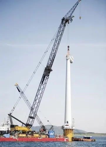 ‘Hywind’ is the world’s first full scale floating wind turbine.