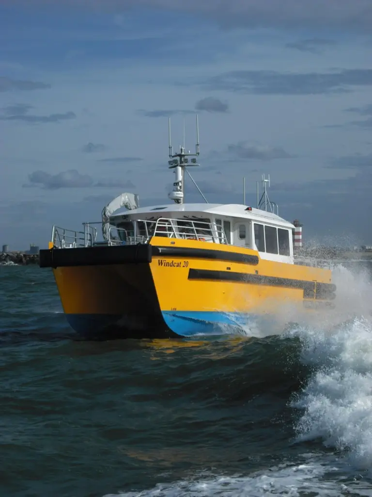 The new NSE system is already proving a valuable tool for working vessels such as the WindCat series of offshore wind farm catamarans.