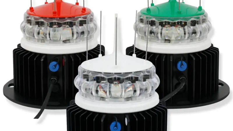Sealite’s new Apollo-155 lantern series offers range adjustable from 4 to 12 nautical miles.