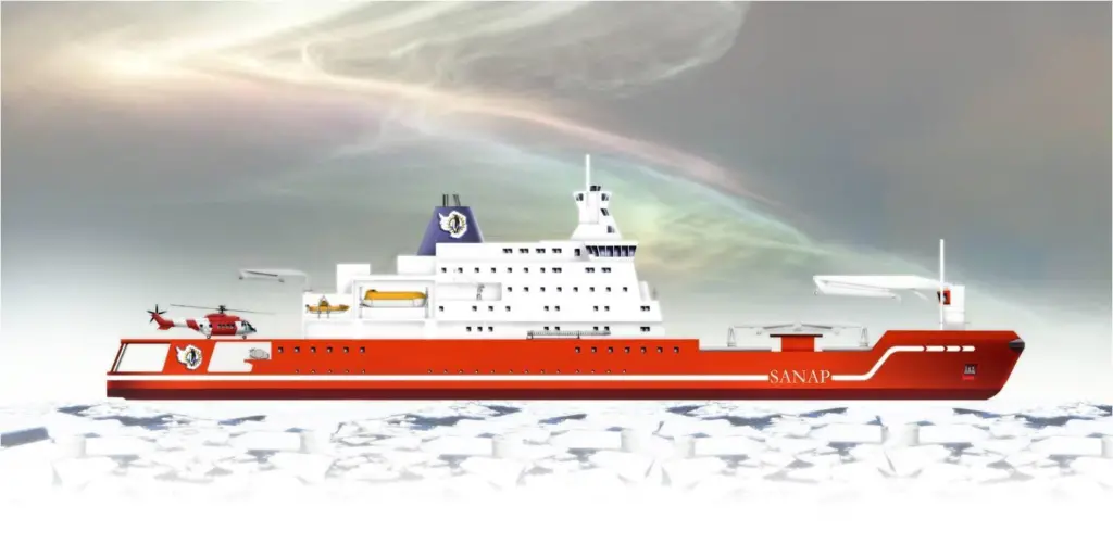 An artist’s impression of the Polar vessel that will be supplied with Wärtsilä 32 engines.