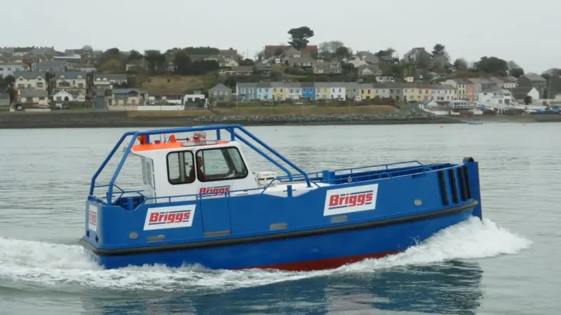‘Thorney Bay’s twin 230hp marine diesels provide a speed of nine knots.