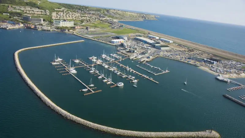 Portland Marina, commissioned by marina operator Dean and Reddyhoff, will be a key waterfront facility in the 2012 Olympics.