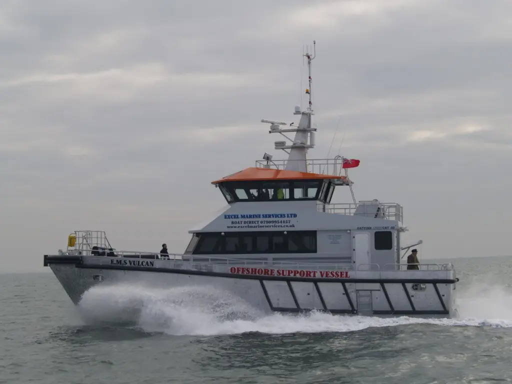 ‘Vulcan’ has gone straight to work for DONG Energy on the Walney Wind Farm off the coast of Cumbria.