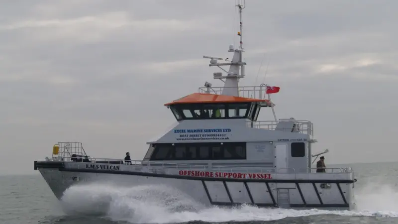‘Vulcan’ has gone straight to work for DONG Energy on the Walney Wind Farm off the coast of Cumbria.
