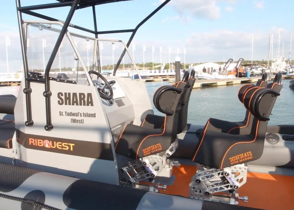 Scot Seats KPM Marine shock mitigation seats have been chosen by adventurer Bear Grylls for his latest expedition RIB.