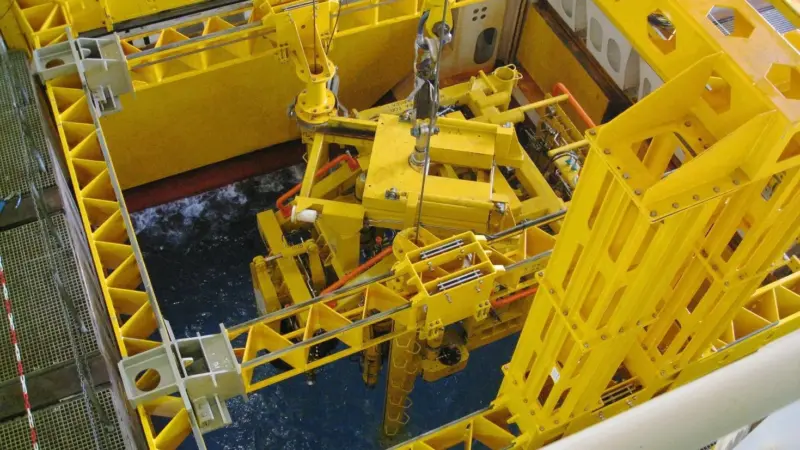 The large moonpool and attendant machinery has been designed to deliver subsea structures with care.