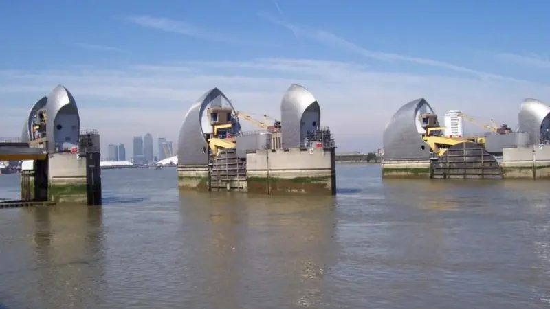 The cranes are being designed with an extremely long reach for London’s iconic Thames Barrier.