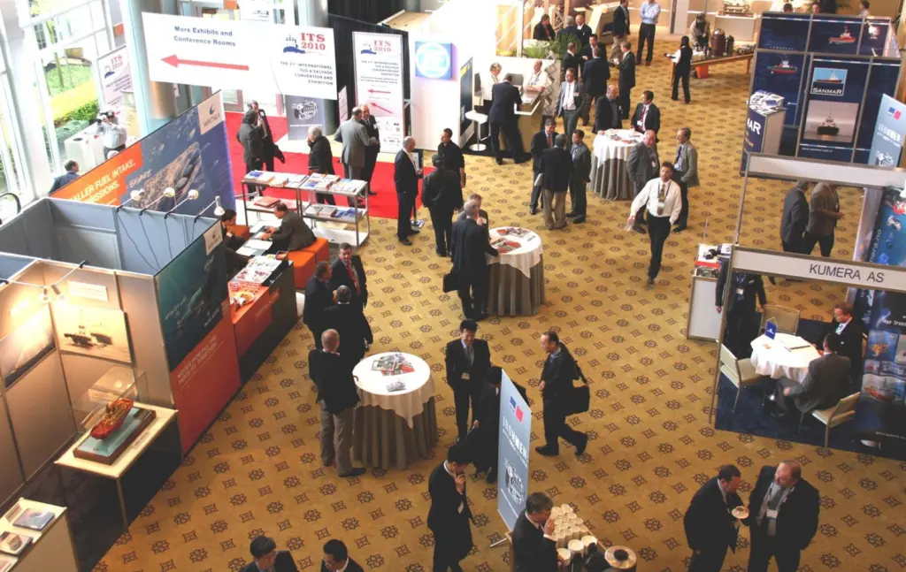 The exhibition was a popular meeting place between conference sessions.
