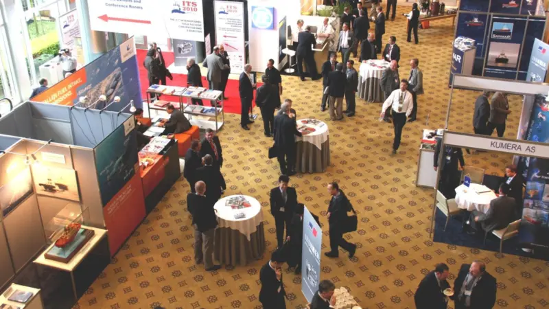 The exhibition was a popular meeting place between conference sessions.