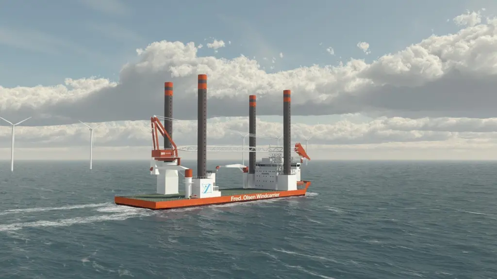 The new wind turbine installation vessel, owned by Fred. Olsen Windcarrier AS, will be powered by an integrated Wärtsilä ship power system.