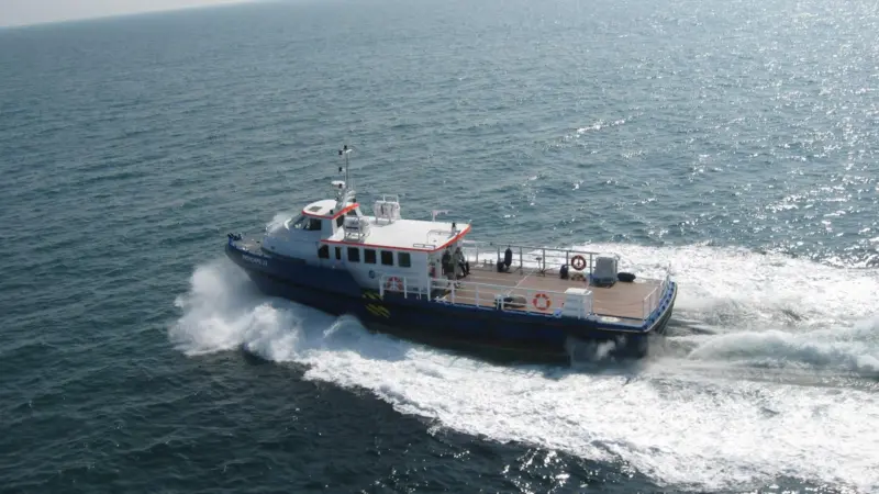 Inchcape 23 is designed for use in Dubai to ferry crew and equipment quickly and safely around the Gulf.