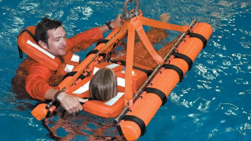 The Cosalt MOB Recovery System is a flexible, ladder style device, which enables casualties, conscious or unconscious, to be retrieved from the water quickly in a horizontal position.