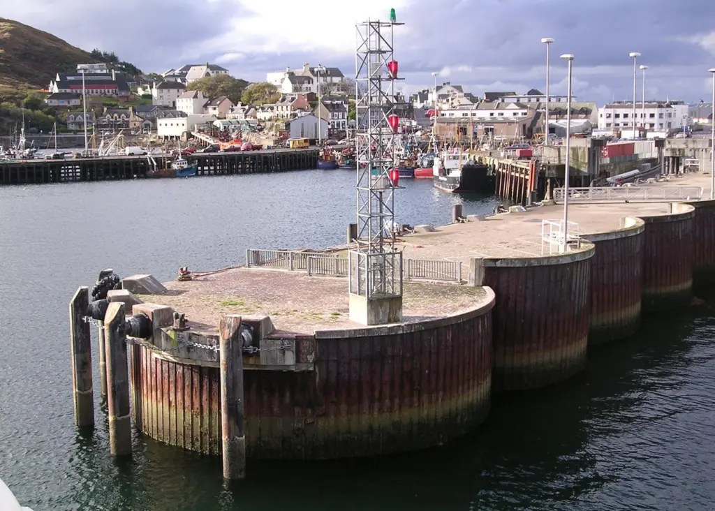 The walls of Mallaig Harbour needed no less than 850 anodes to protect them.