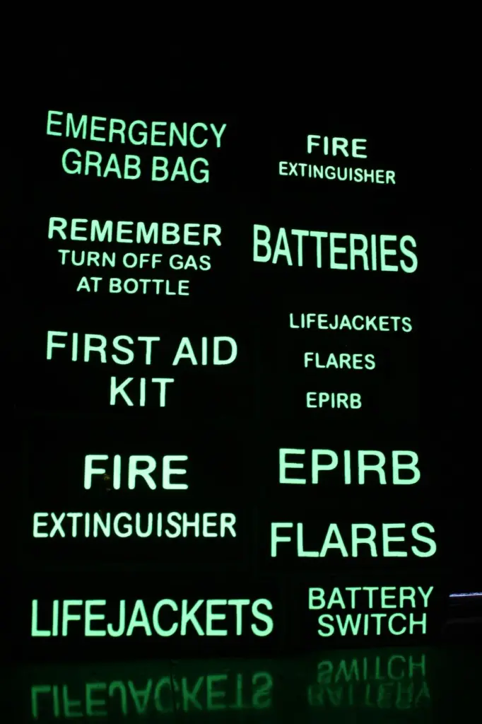 Kayospruce’s Glowfast labels attracted particular interest at Seawork this year.