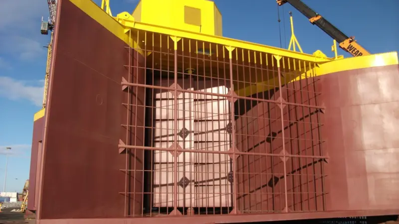The OSD designed Neptune NP1000 full scale demonstrator tidal current generator.